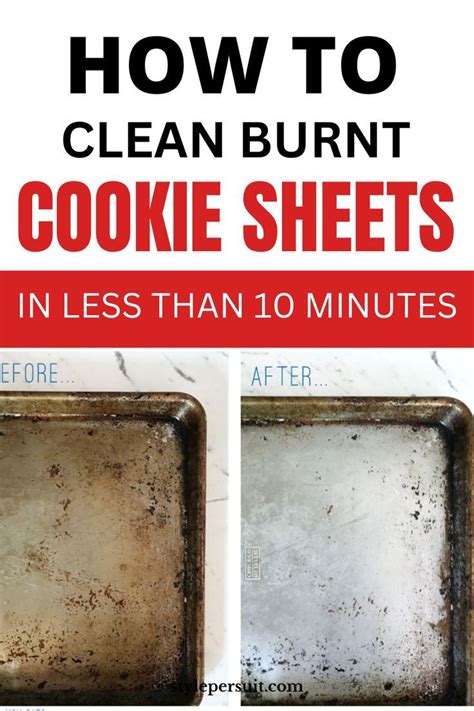 how to clean metal cookie sheets|clean burnt on cookie sheet.